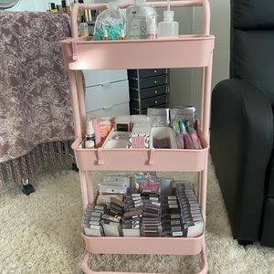 Eyelash extension cart supplies